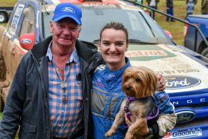 Most successful female navigator in South African rallying
