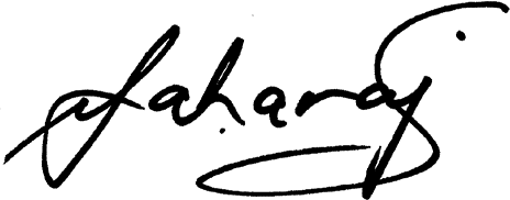 vic maharaj signature