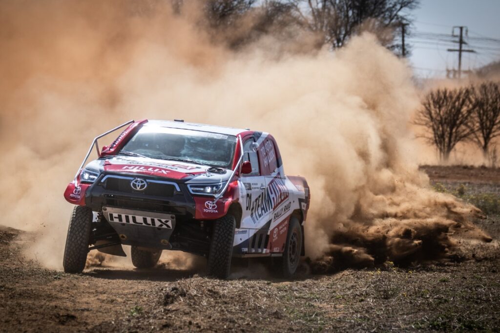 Challenging route splits production crews on day 1 of #TeamHilux Rally-Raid Bronkhorstspruit