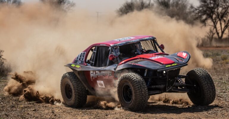 Tough opening day for special vehicle crews on day 1 of #TeamHilux Rally-Raid Bronkhorstpruit